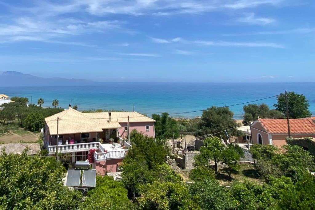 Sea View Studio At Xenios Avlais Alykanas  Bagian luar foto