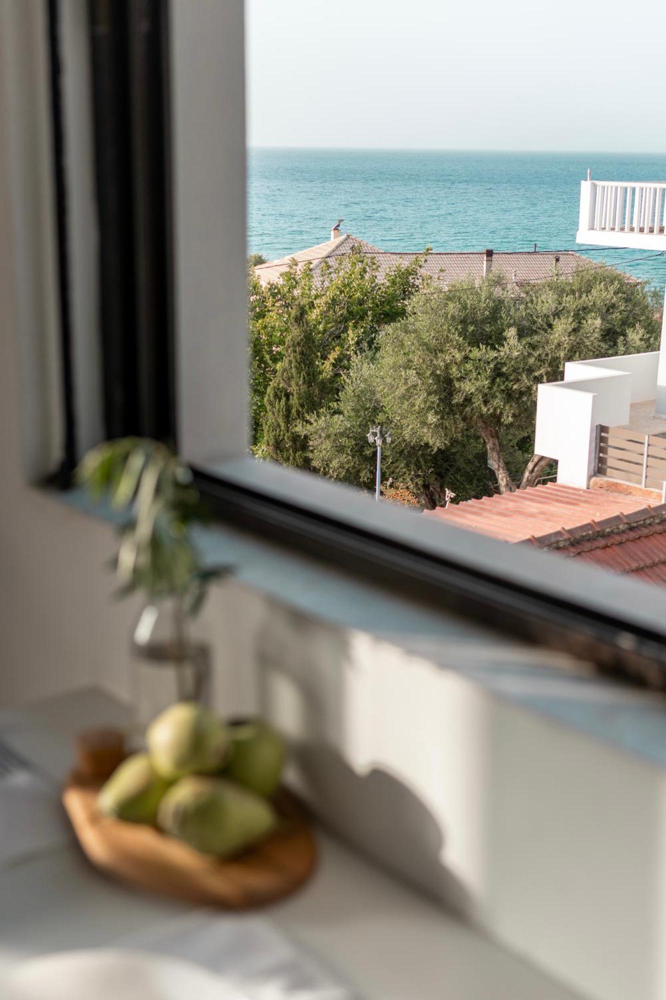 Sea View Studio At Xenios Avlais Alykanas  Bagian luar foto